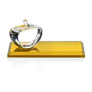 Argyle Apple VividPrint™ Award on Base