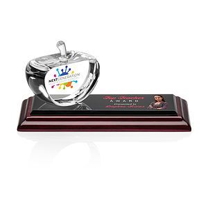 Argyle Apple VividPrint™ Award on Base