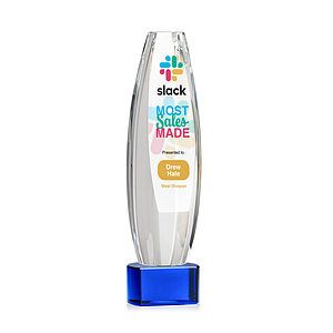 Hoover VividPrint™ Award on Paragon Base - Blue