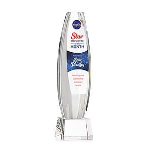 Hoover VividPrint™ Award on Robson Base - Clear