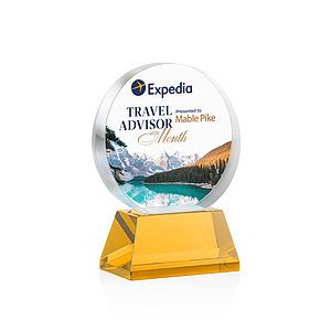 Glenwood Vividprint™ Award on Base - Amber