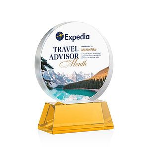 Glenwood Vividprint™ Award on Base - Amber