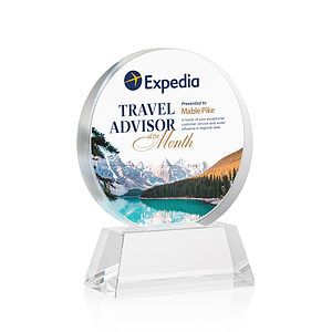 Glenwood Vividprint™ Award on Base - Clear