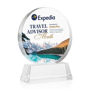 Glenwood Vividprint™ Award on Base - Clear