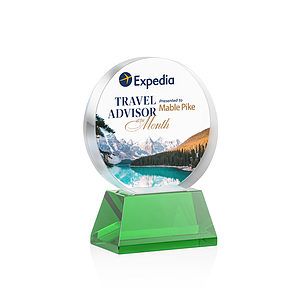 Glenwood Vividprint™ Award on Base - Green