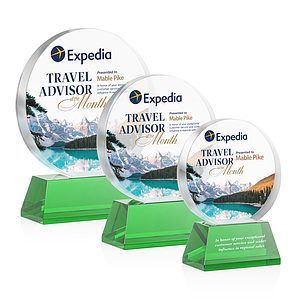 Glenwood Vividprint™ Award on Base - Green