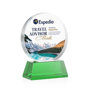 Glenwood Vividprint™ Award on Base - Green
