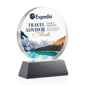 Glenwood Vividprint™ Award on Base - Black