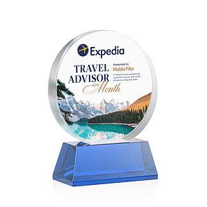 Glenwood Vividprint™ Award on Base - Blue