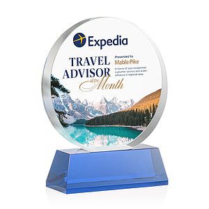 Glenwood Vividprint™ Award on Base - Blue
