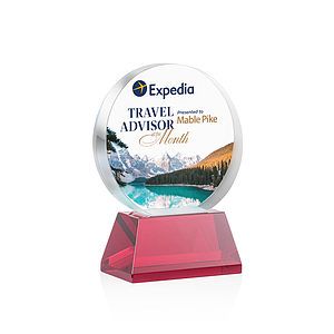 Glenwood Vividprint™ Award on Base - Red