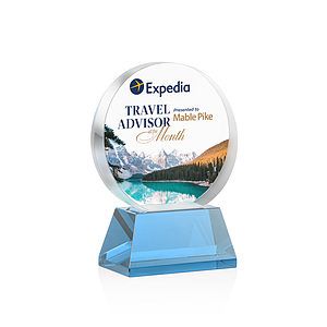 Glenwood Vividprint™ Award on Base - Sky Blue