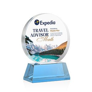 Glenwood Vividprint™ Award on Base - Sky Blue