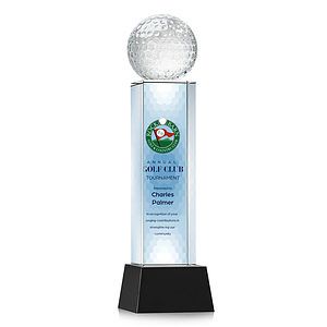 Golf Ball VividPrint™ Award on Belcroft - Black