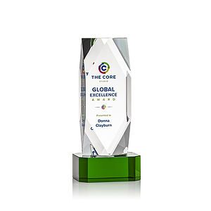 Delta VividPrint™ Award on Base - Green