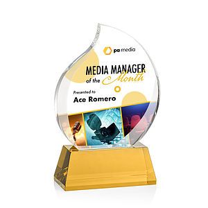 Preswick Flame VividPrint™ Award on Base