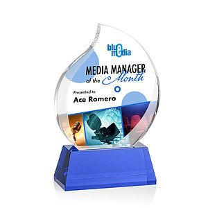 Preswick Flame VividPrint™ Award on Base