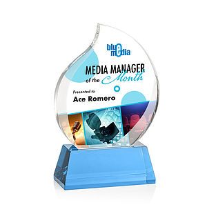 Preswick Flame VividPrint™ Award on Base