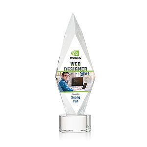 Manilow VividPrint™ Award on Paragon Base - Clear