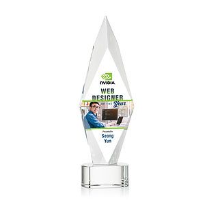Manilow VividPrint™ Award on Paragon Base - Clear