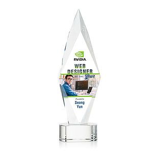 Manilow VividPrint™ Award on Paragon Base - Clear