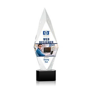 Manilow VividPrint™ Award on Paragon Base - Black