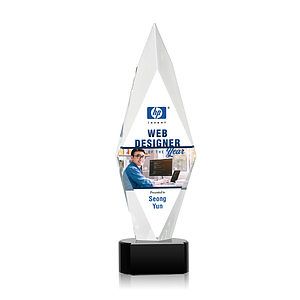 Manilow VividPrint™ Award on Paragon Base - Black