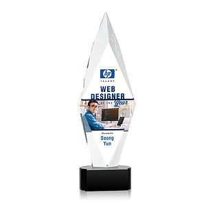 Manilow VividPrint™ Award on Paragon Base - Black