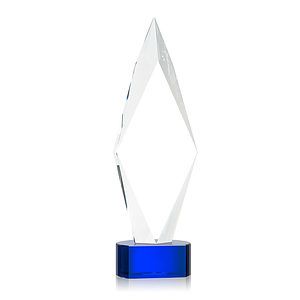 Manilow VividPrint™ Award on Paragon Base - Blue