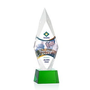 Manilow VividPrint™ Award on Robson Base - Green