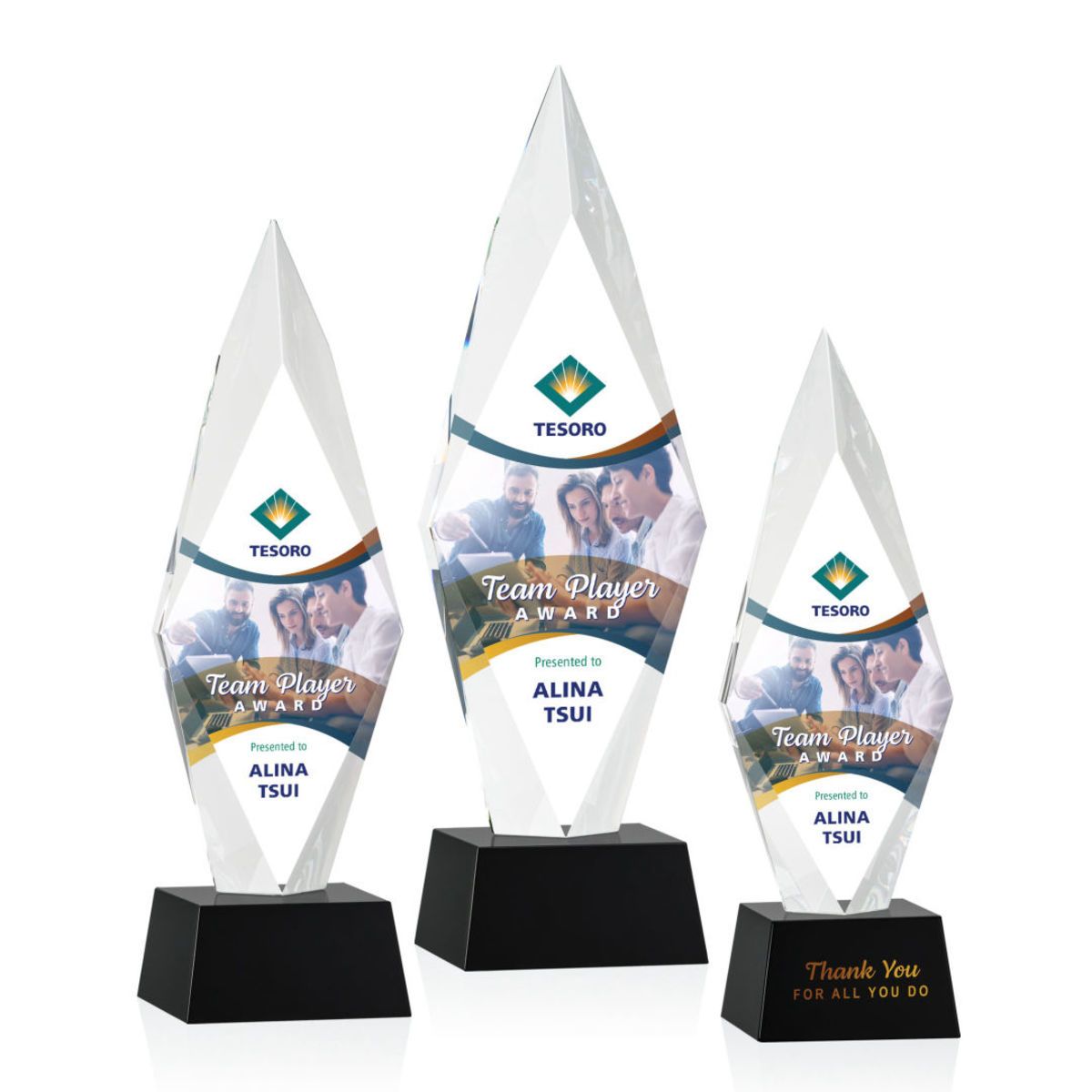 Manilow VividPrint™ Award on Robson Base - Black