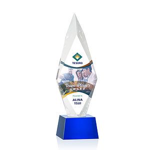 Manilow VividPrint™ Award on Robson Base - Blue