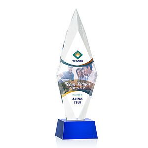 Manilow VividPrint™ Award on Robson Base - Blue