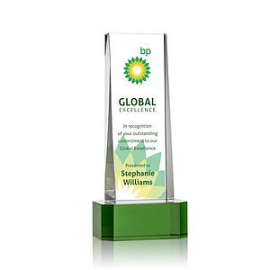 Milnerton VividPrint™ Award on Base - Green
