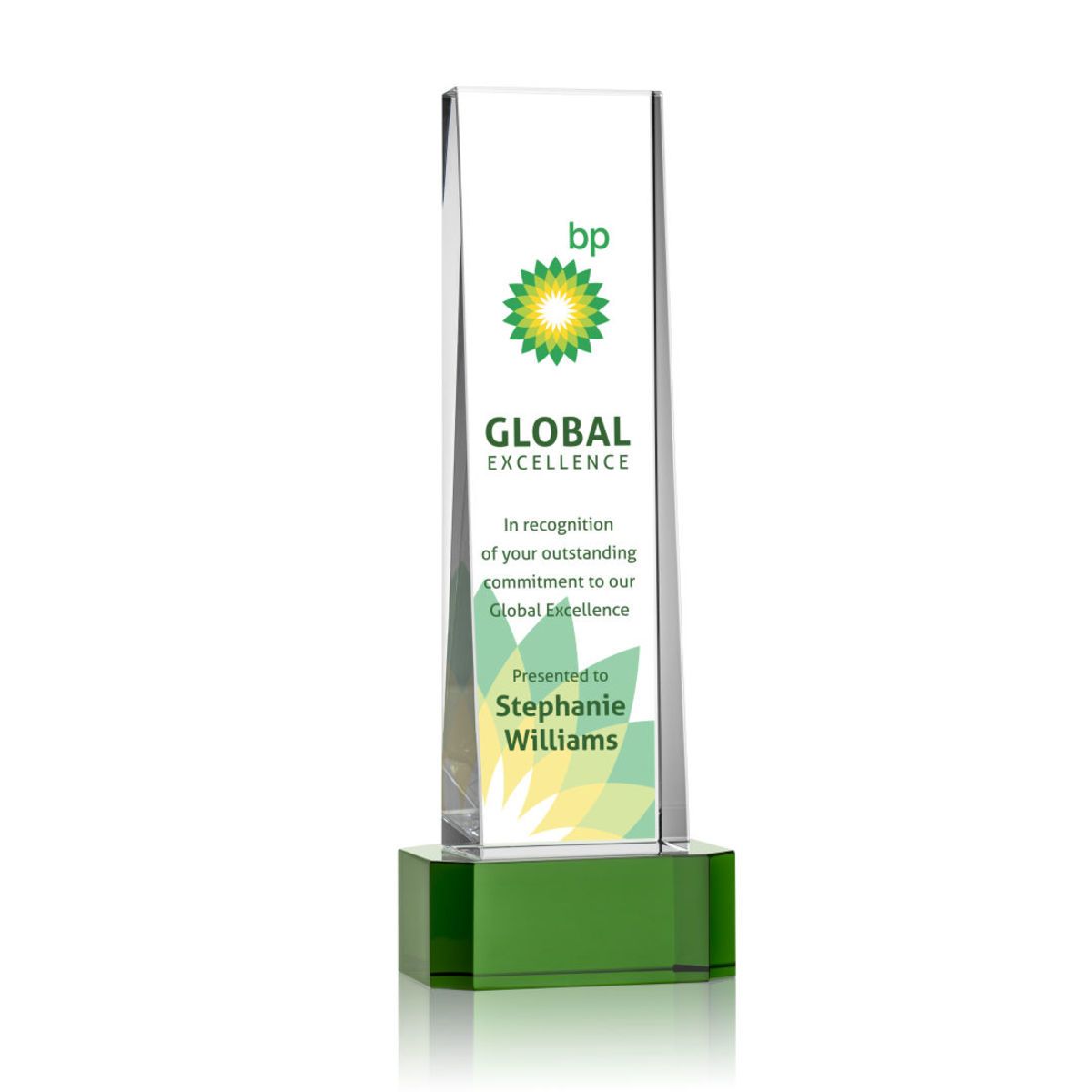 Milnerton VividPrint™ Award on Base - Green