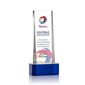 Milnerton VividPrint™ Award on Base - Blue