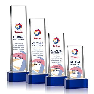 Milnerton VividPrint™ Award on Base - Blue