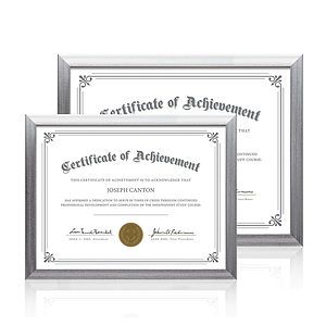 Calais Certificate Frame - Silver