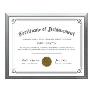 Calais Certificate Frame - Silver