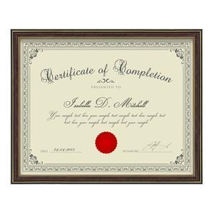 Ellison Certificate Frame - Black/Gold
