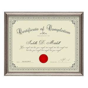Ellison Certificate Frame - Gun Metal