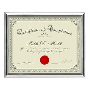 Ellison Certificate Frame - Silver