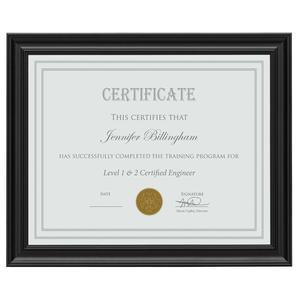 Marylebone Certificate Frame - Black