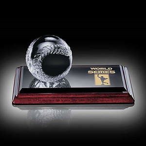 Sports Balls Award on Rosewood Base
