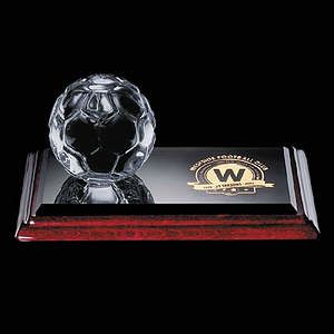 Sports Balls Award on Rosewood Base