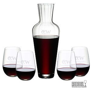 RIEDEL Mosel Decanter & Stemless Wine Set