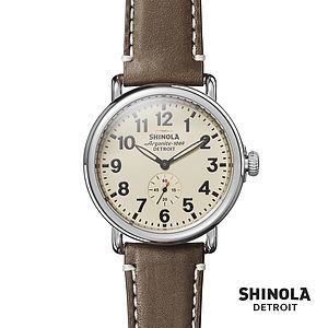 Shinola® Runwell Watch - Cream/Brown
