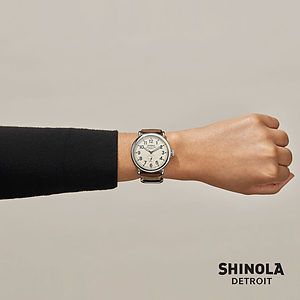 Shinola® Runwell Watch - Cream/Brown