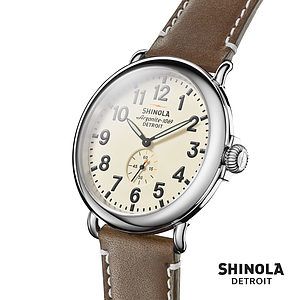 Shinola® Runwell Watch - Cream/Brown