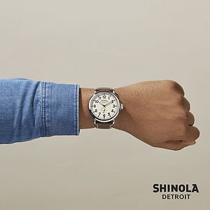 Shinola® Runwell Watch - Cream/Brown